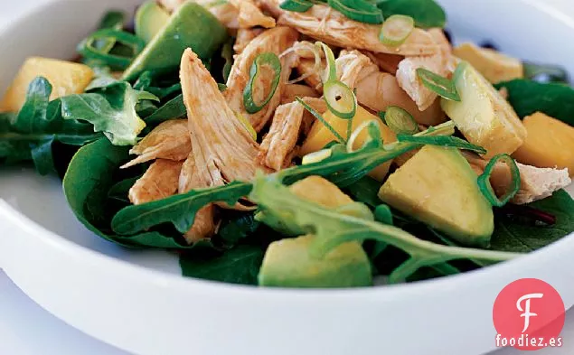 Ensalada Picante de Pollo, Aguacate y Mango