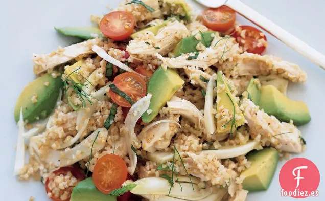 Ensalada de Pollo y Bulgur con Aguacate