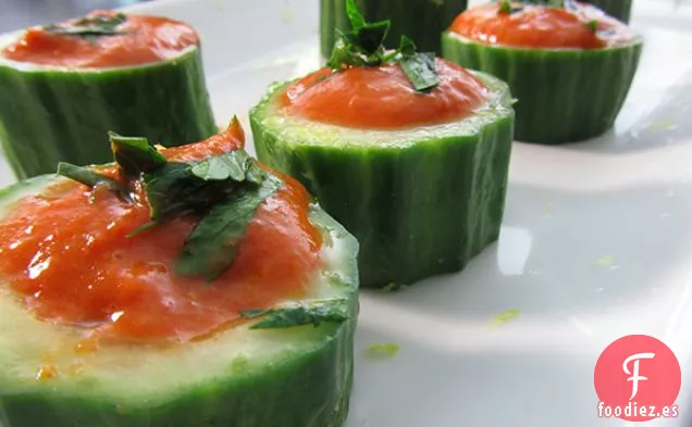 Tazas de Pimiento Rojo Asado Vegano sin gluten