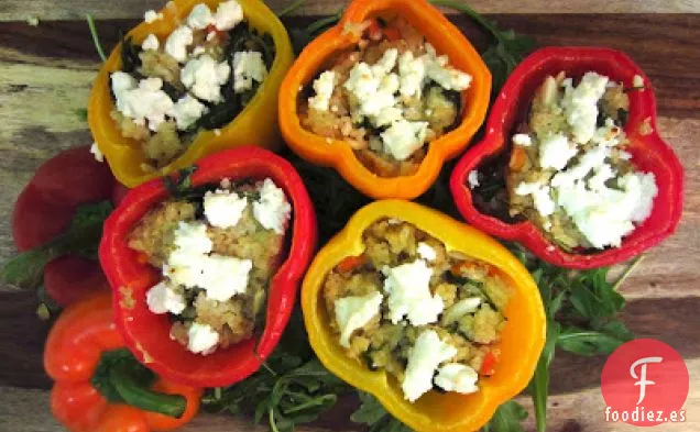 Pimientos Rellenos De Quinua Y Queso De Cabra