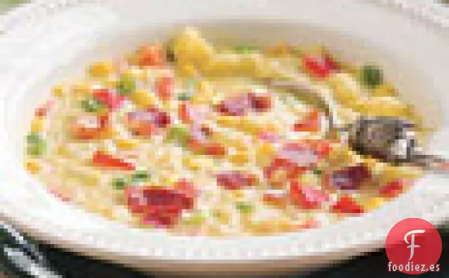 Sopa De Maíz Y Pimiento Morrón
