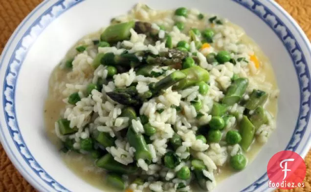 Risotto De Espárragos Con Pimienta De Naranja Y Naranja