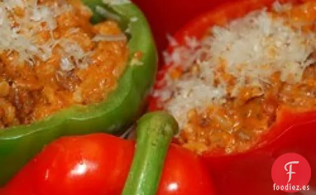 Pimientos Rellenos Boloñeses