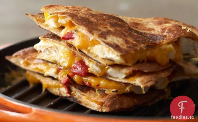 Quesadillas De Pollo Y Pimiento Rojo De Rocco