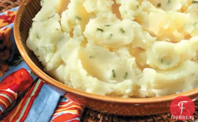 Puré de Papas con Ajo Asado