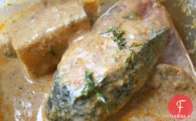 En Serio Asiático: Ch? CÃ ¡, Pescado Chamuscado Con Cúrcuma Sobre Arroz No