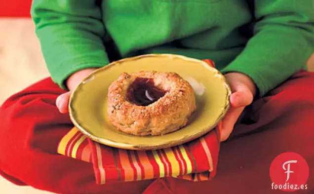 Bollos de Mantequilla de Maní y Jalea