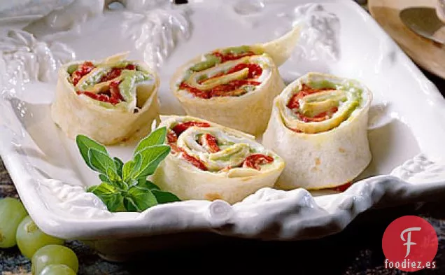 Rollups de Pimiento Rojo Asado