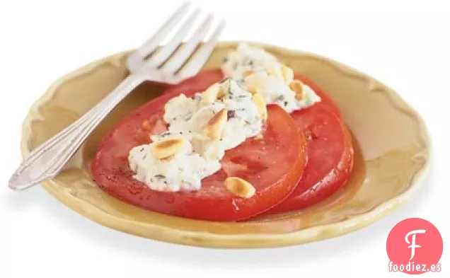 Tomates con Puré de Frijoles Blancos Sicilianos