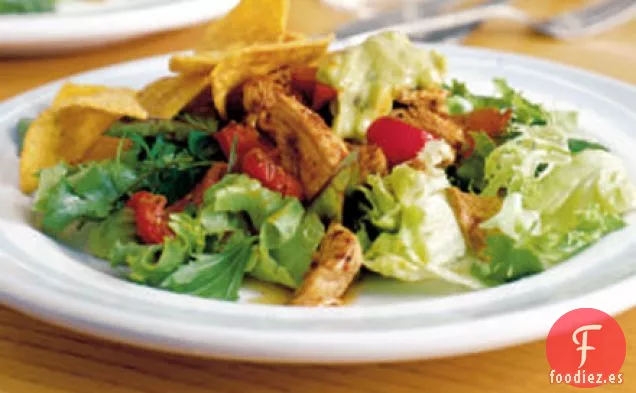 Ensalada de pavo cajún con guacamole