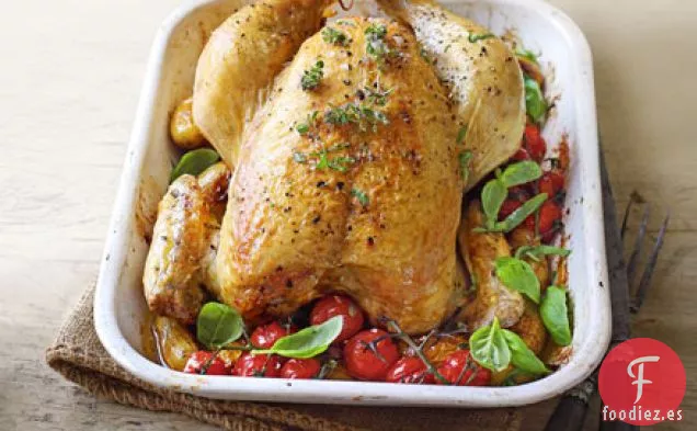Pollo de hierbas de jardín