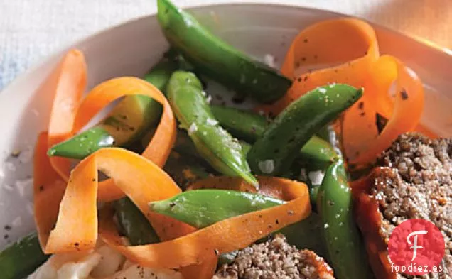 Guisantes y Zanahorias Dorados con Mantequilla