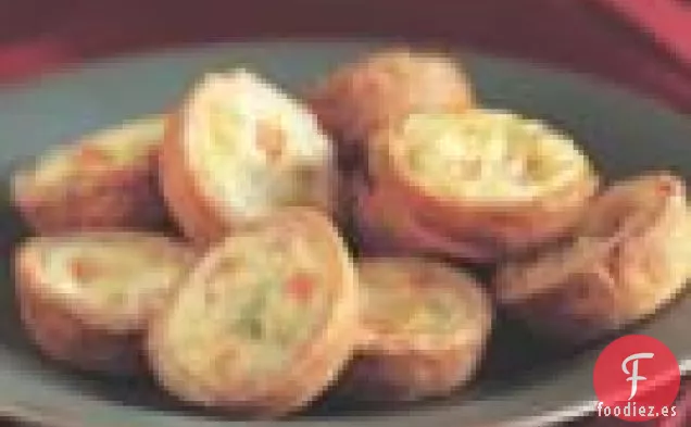 Mini quiches De Puerro Y Pimiento Rojo