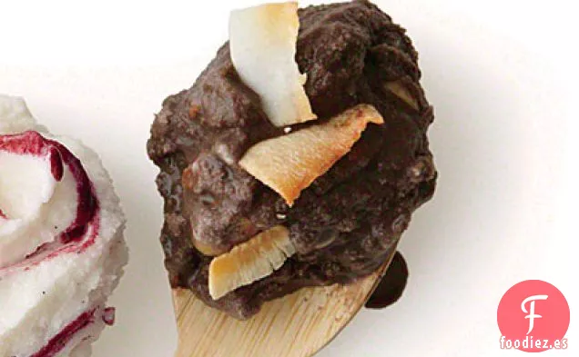 Helado de Chocolate y Almendras con Coco