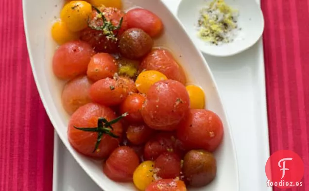 Tomates con Vodka y Sal de Limón
