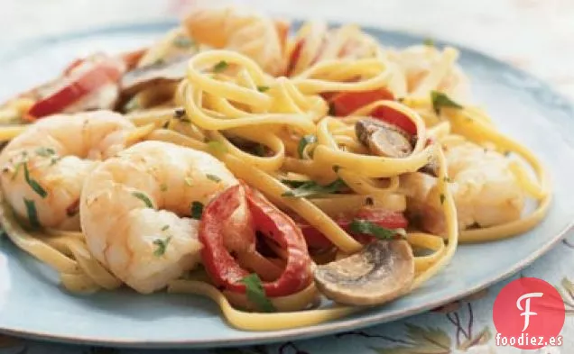Linguine Cremoso de Camarones Cajún