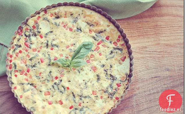Frittata De Albahaca Y Pimiento Rojo