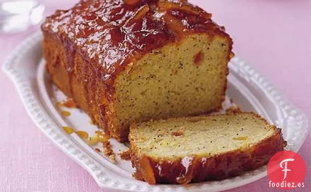 Pastel de semillas de amapola y naranja amarga