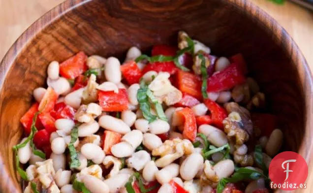 Ensalada De Canelones, Pimiento Rojo Y Nueces