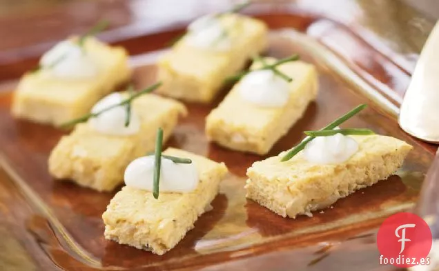 Bocados de Frittata de Cebolla