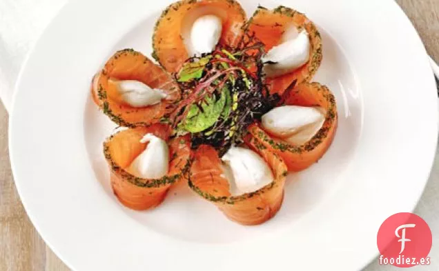 Pasta de salmón curada con cítricos