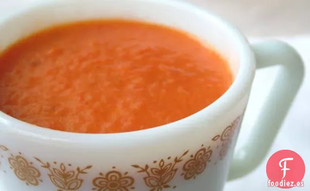 Sopa De Tomate Y Pimiento Rojo Asado