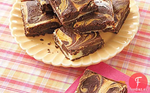 Brownies de Remolino de Queso Crema