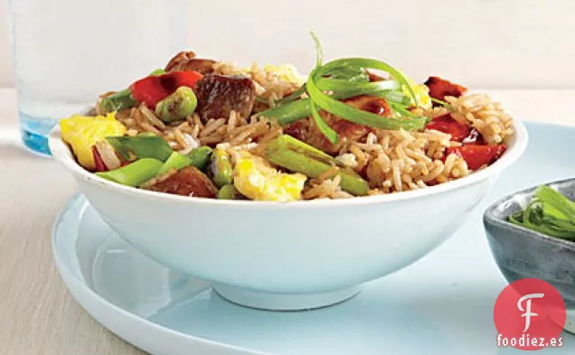 Arroz Frito de Cerdo Rápido y Fácil