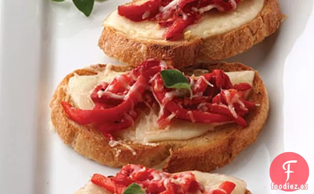 Crostini de Pimiento Rojo Asado