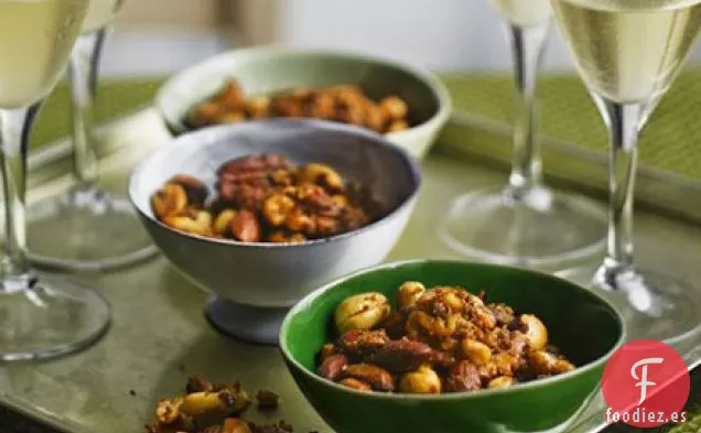 Nueces de chile y jengibre