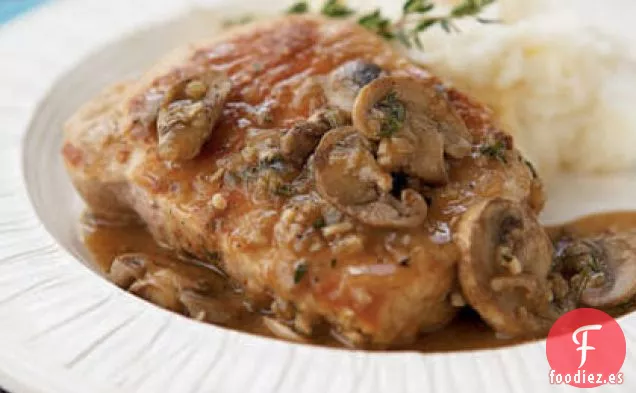 Chuletas de Cerdo Marsala