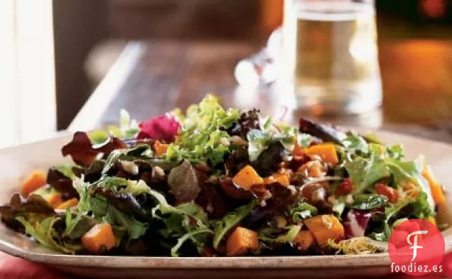 Ensalada de Calabaza Asada con Tocino y Semillas de Calabaza