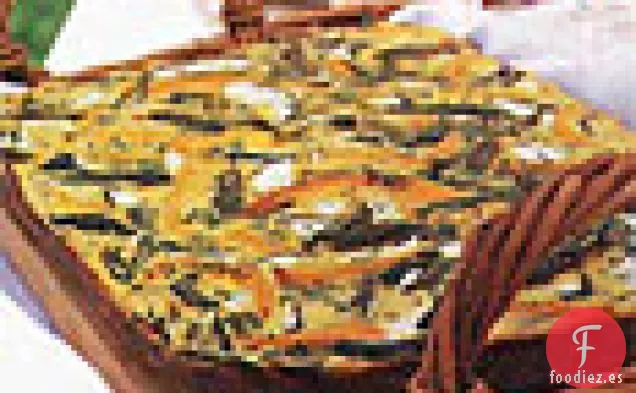Frittata de Espárragos y Pimiento Amarillo al Horno