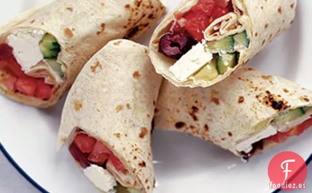 Envolturas de ensalada griega