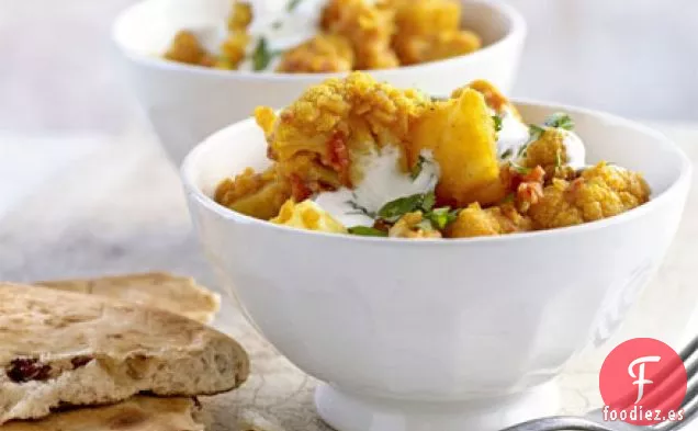 Curry de coliflor y patata