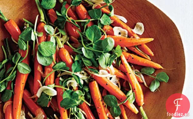 Guisantes y Zanahorias Recién Hechos