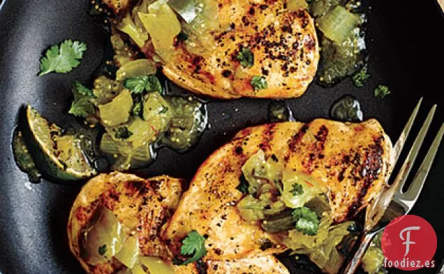Pollo con Chile Verde Rápido