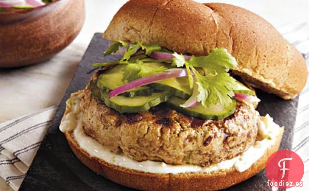 Hamburguesas de Atún Asiático