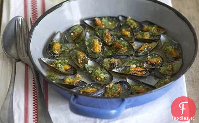 Mejillones crujientes al horno