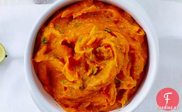 Puré de batata, coco y chile