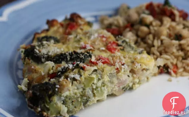 Pastel De Brócoli Y Pimiento Rojo