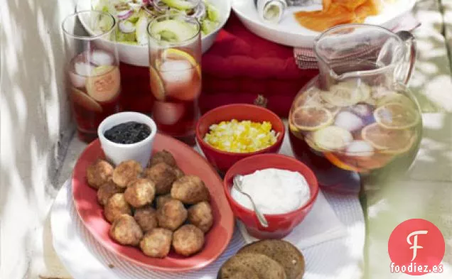 Mini Albóndigas suecas con salsa de arándanos