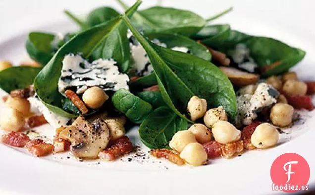 Ensalada de hojas de primavera