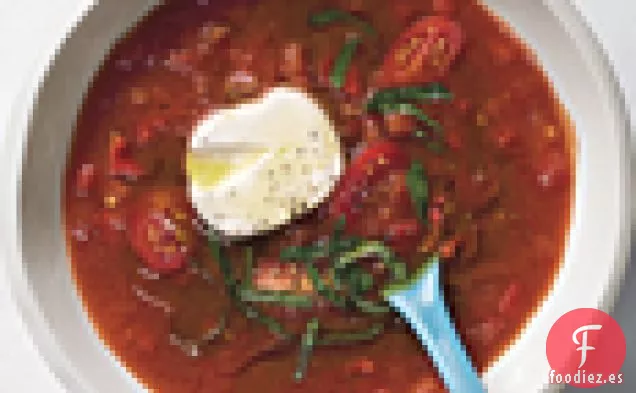 Sopa de Tomate y Pimiento de Verano