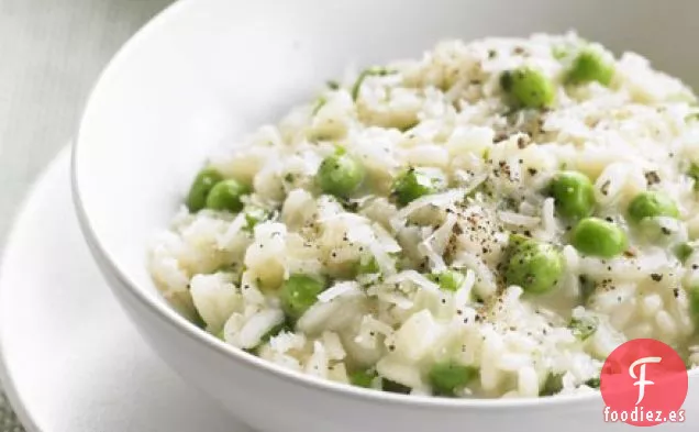 Risotto de guisantes y estragón