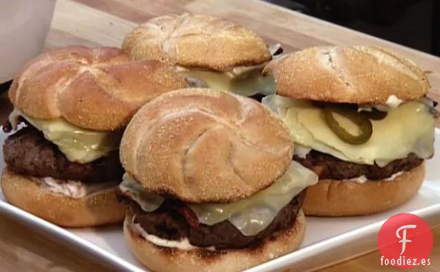 Hamburguesa de Pavo a la Parrilla con Mayonesa de Pimiento Dulce