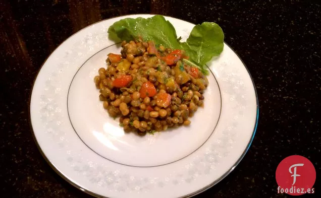 Ensalada de Lentejas y Pimiento rojo