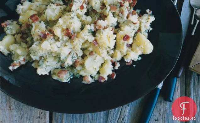 Patatas Aplastadas con Tocino