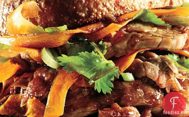 Sándwiches de Cerdo Marinado con Soja