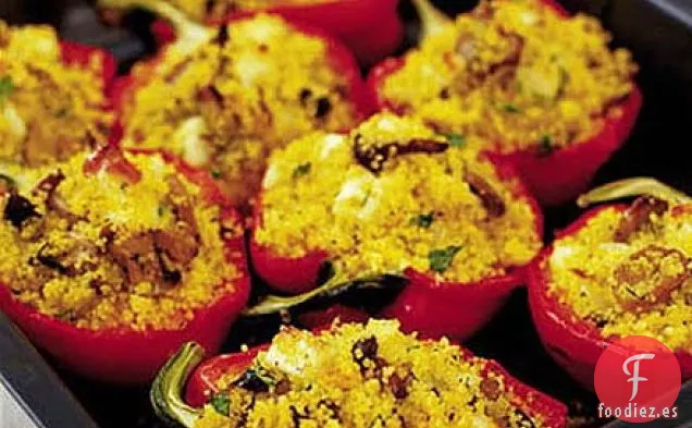 Pimientos rellenos de Halloumi